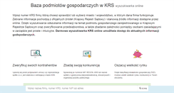 Desktop Screenshot of baza-krs.pl