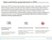 Tablet Screenshot of baza-krs.pl